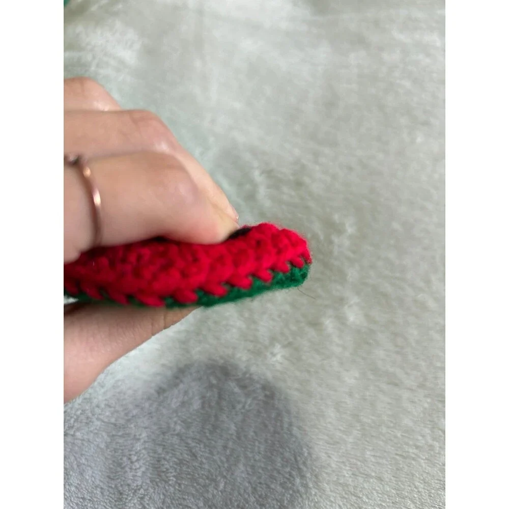 Keychain crochet sensory fidget toy autism ADHD watermelon marble backpack kids